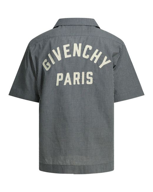 Givenchy Gray Casual Shirt With Logo for men