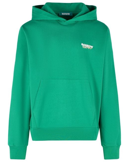 Barrow Green Cotton Sweatshirt for men