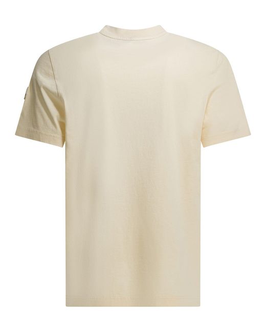 Moncler Natural Crew-Neck T-Shirt for men