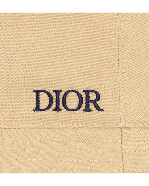 Dior White Oblique Reversible Bucket Hat for men