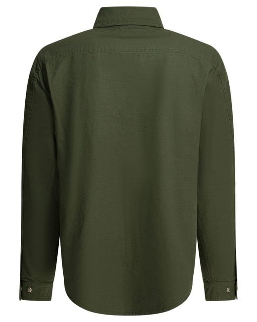 Manifattura Ceccarelli Green "Country" Overshirt Jacket for men