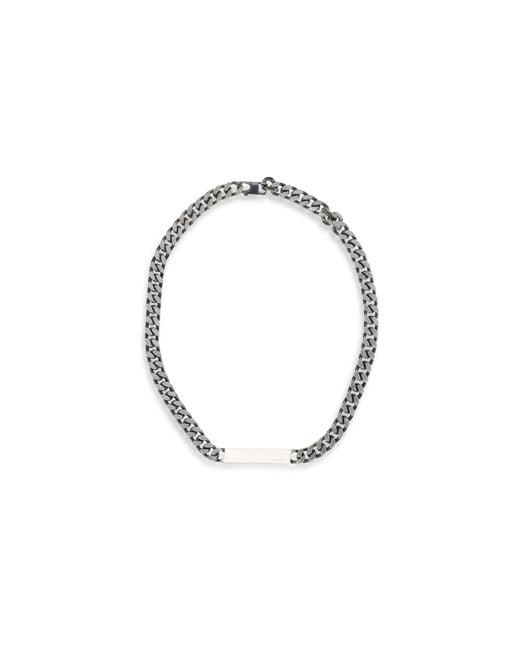 MM6 by Maison Margiela Blue Chain Necklace Brass