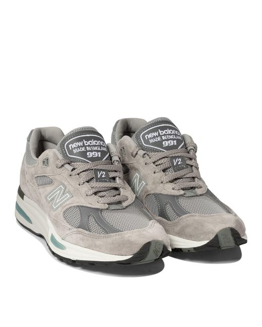 New Balance White "made In Uk 991v2" Sneakers for men