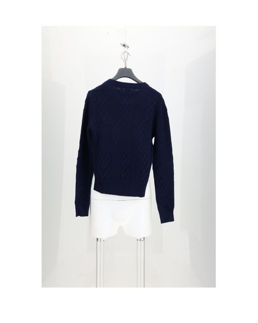 Dior Blue Cable Knit Sweater