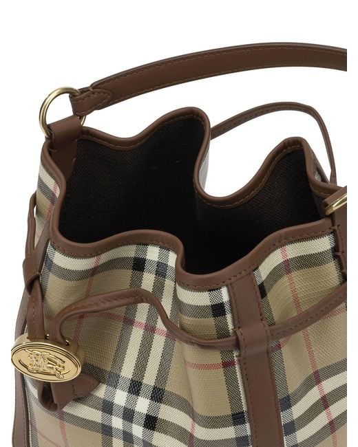Burberry Natural Check Mini Handbag