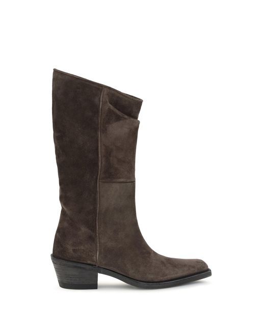 Khaite Brown Boots Clive Suede