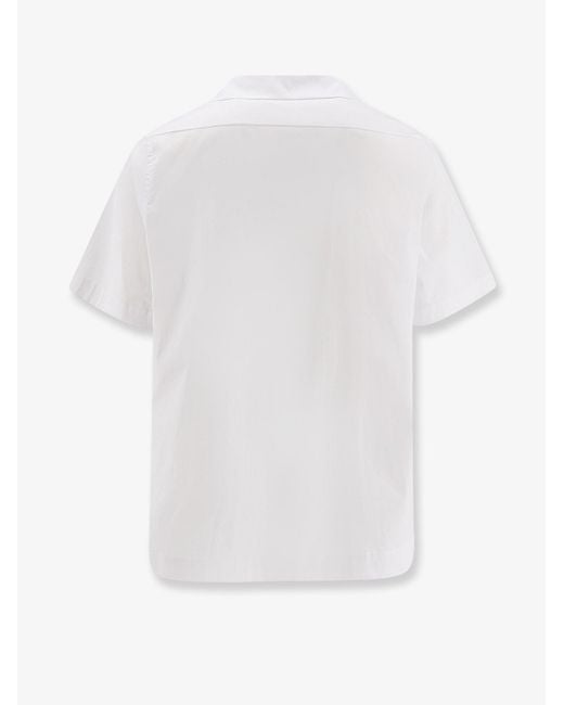 Hevò White Cotton Blend Shirt for men