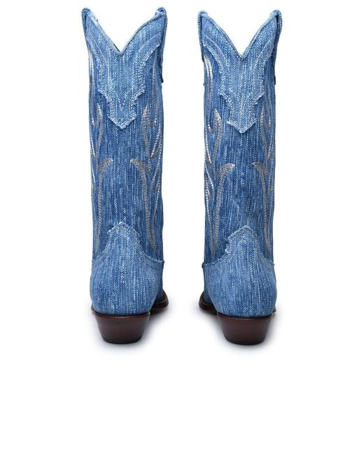 Sonora Boots Blue Light Denim Boots