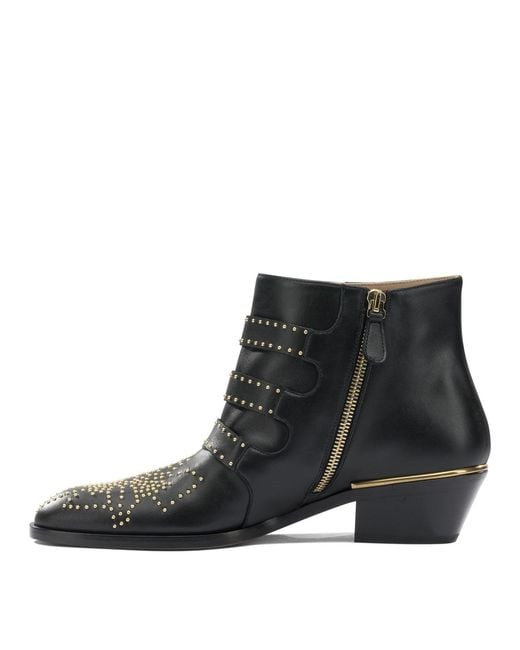 Chloé Black "Susanna" Ankle Boots