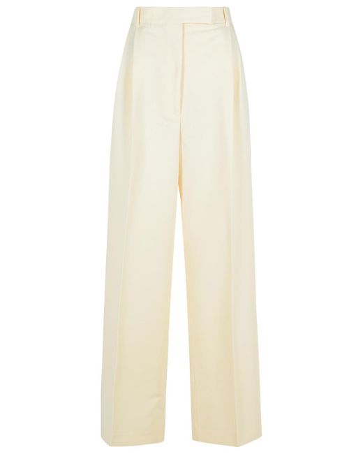 Rohe White Tailored Cream Recycled Polyester Pants
