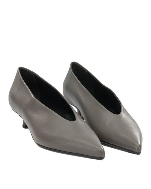 Aeyde Gray Clara 35Mm Pumps Taupe