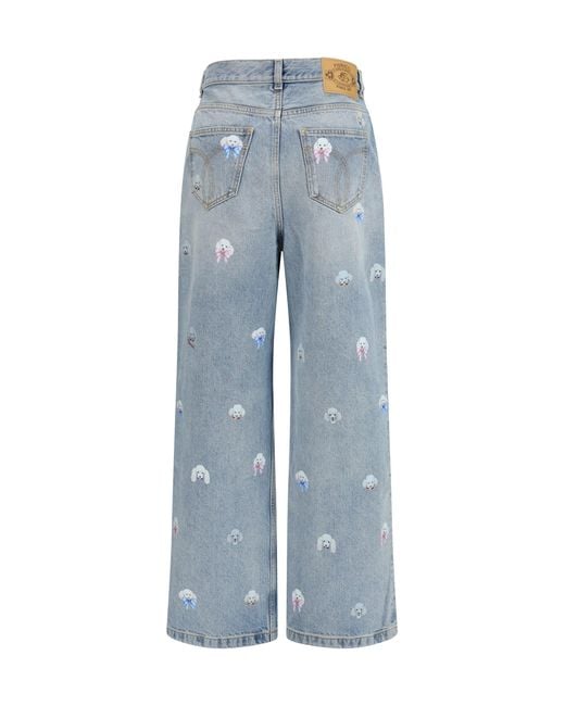 Fiorucci Blue Jeans Poodle-Print