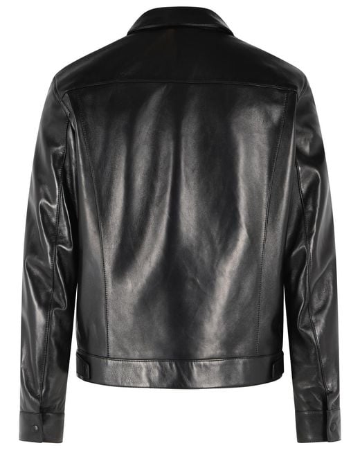 Tom Ford Black Leather Jacket for men