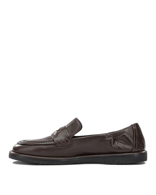 Pomme D'or Gray Loafers Espresso