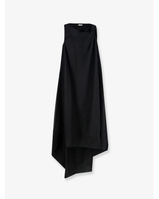 LAMRONS Black Dress Viscose And Lyocell Blend