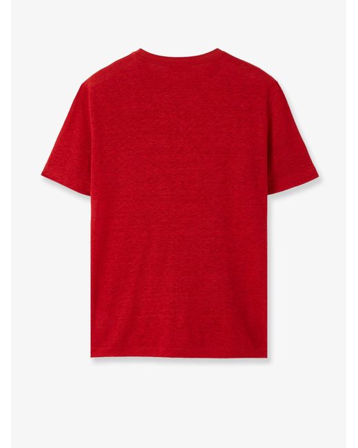 Loro Piana Red Gargano Linen T-Shirt