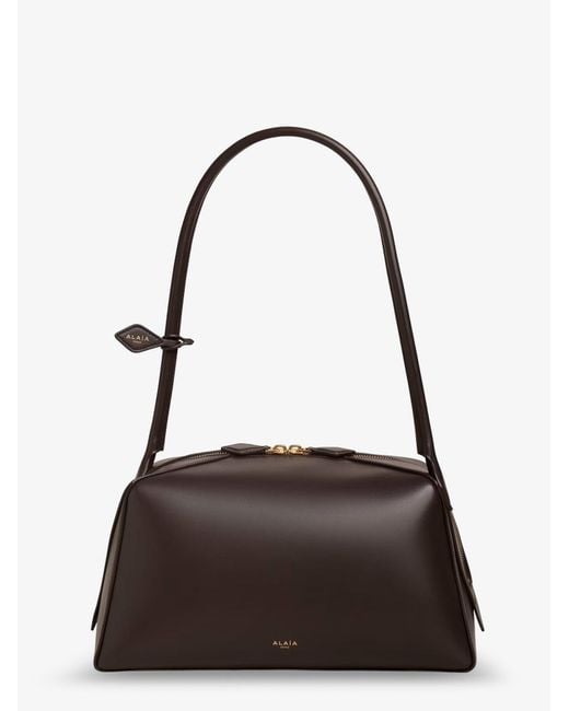 Alaïa White Bouledogue Leather Shoulder Bag