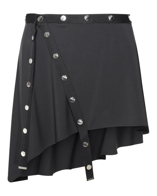 The Attico Black Mini Skirt