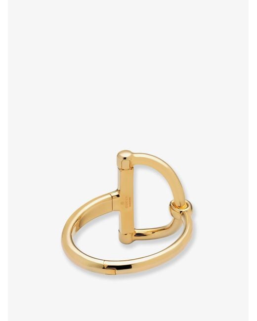 Gucci Metallic Bracelet With Half Horsebit