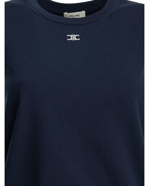 Céline Blue Knitwear Rx0I70100.07Dx