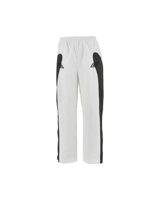 Umbro Gray Technical Ripstop Pants With Logo Embroidery for men
