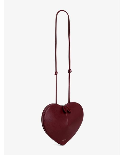 Alaïa Purple Le Coeur Leather Crossbody Bag