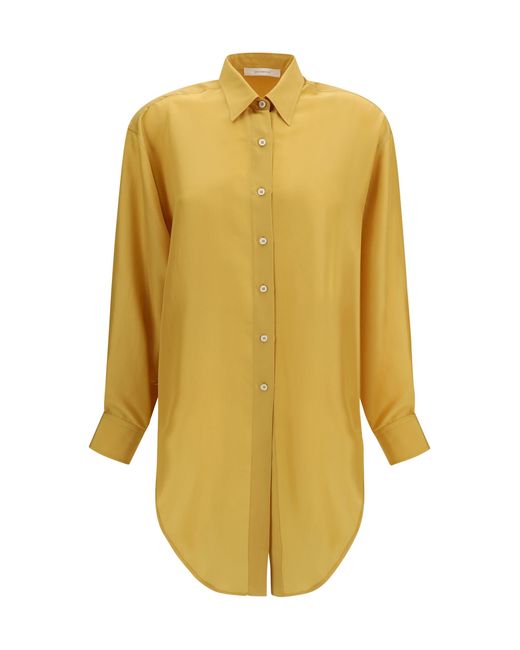 Women's Yellow Silk Shirt Sailor Marisca