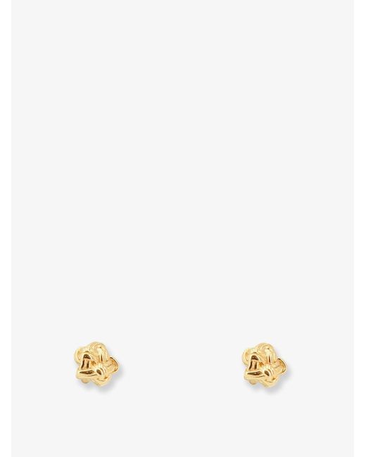 Bottega Veneta Natural Brass Earrings