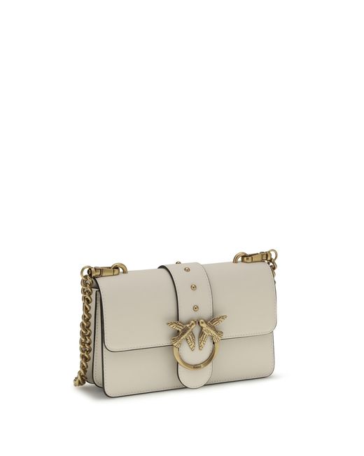 Pinko White Shoulder Bag Love One