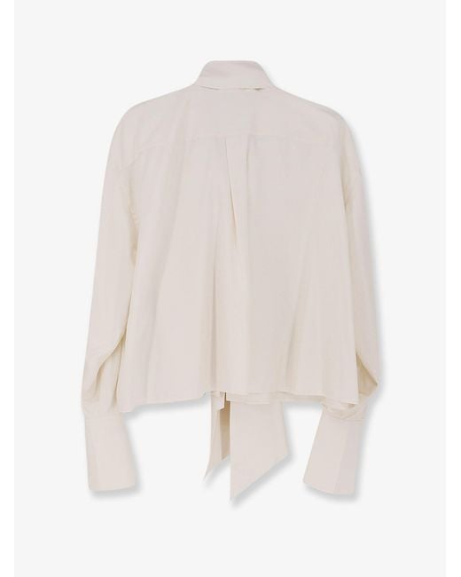 Céline White Silk Shirt