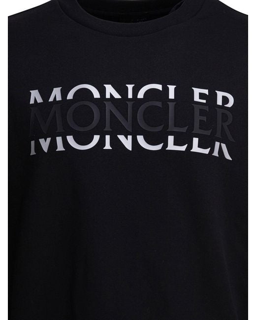 Moncler Black Crewneck Sweatshirt for men