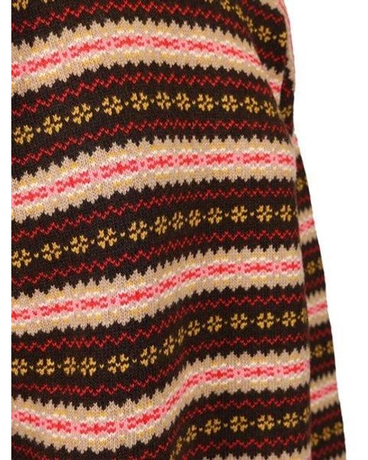 Miu Miu Brown Crewneck Sweater