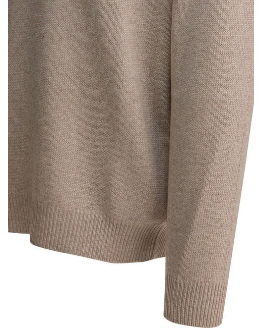 Prada Brown Re-Cashmere Crewneck Sweater for men