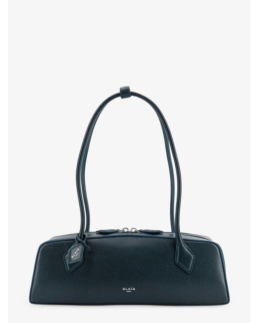 Alaïa Blue Le Teckel Leather Shoulder Bag