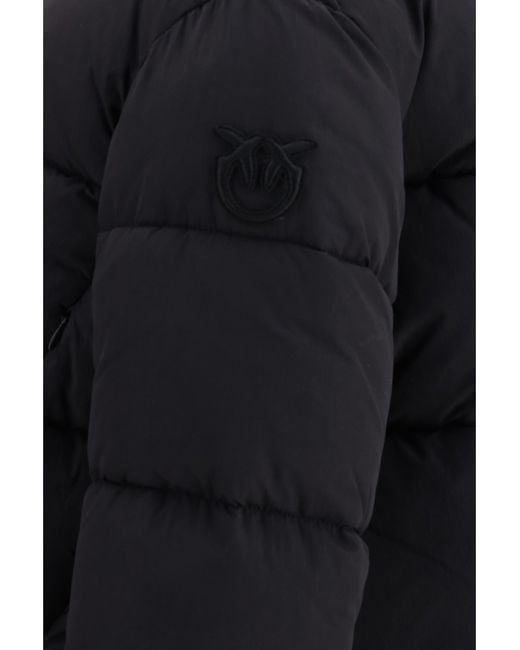 Pinko Blue Giza Down Jacket Nero Limousine