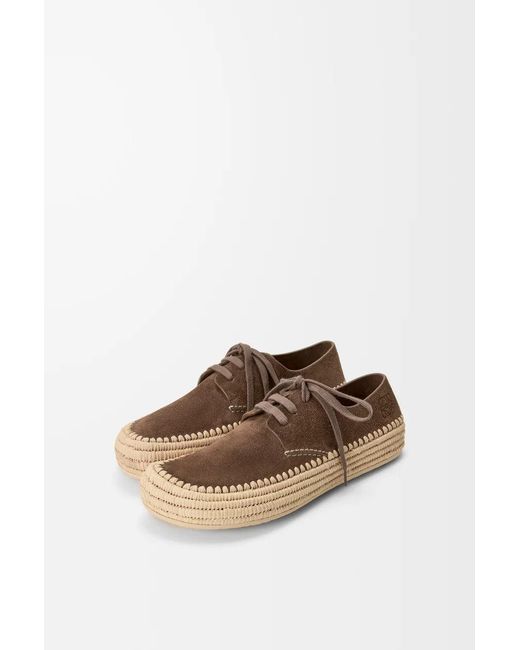 Loewe Brown Rio Lace Up Shoes for men