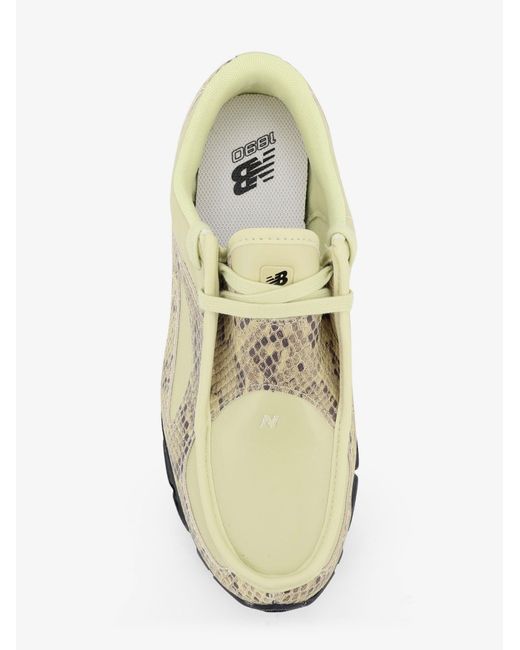 New Balance White 1890A Morel Leather Sneakers for men