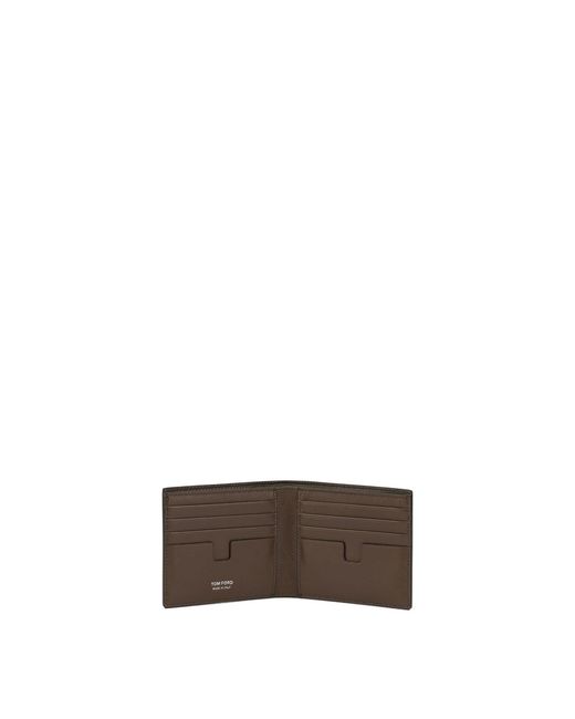 Tom Ford Brown "Tejus T Line" Wallet for men
