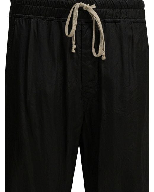 Rick Owens Black Dietrich Drawstring Pants