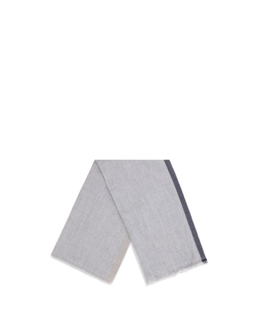 Brunello Cucinelli Gray Scarves for men