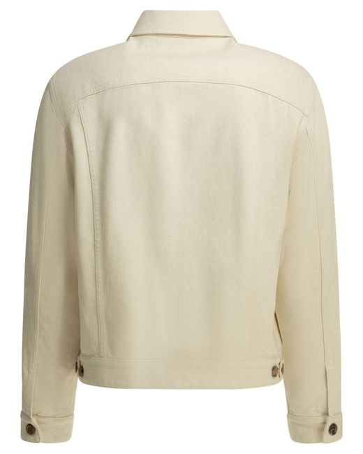 Valentino Natural "Genie Bull Reverse" Denim Jacket
