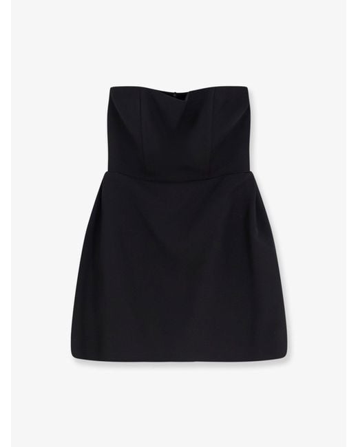 ACTUALEE Black Mini Dress With Stays