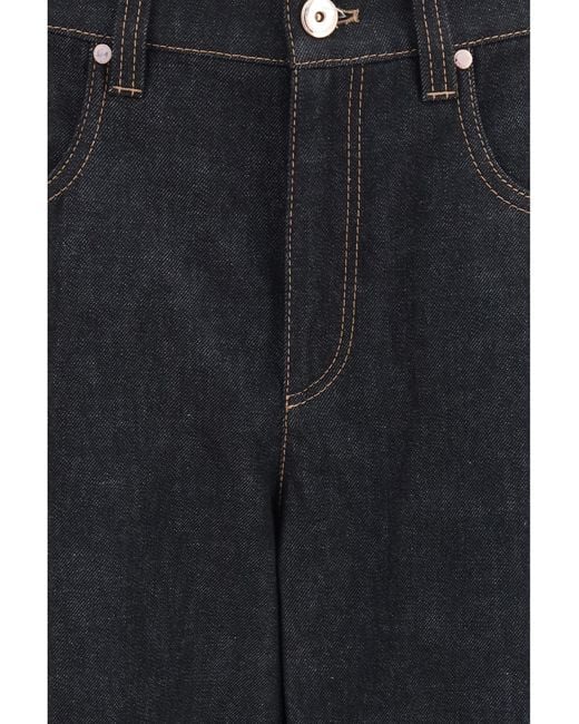Brunello Cucinelli Blue Straight-Leg Denim Jeans