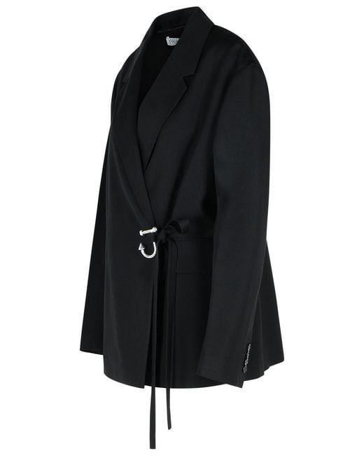J.W. Anderson Black Jw Anderson 'T' Viscose Blazer