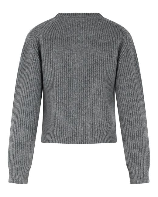 Jil Sander Gray Wool Sweater