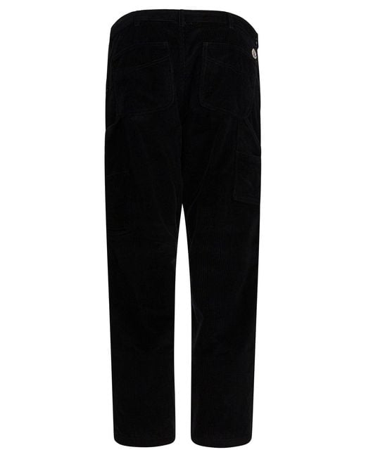Moncler Black Corduroy Pants for men