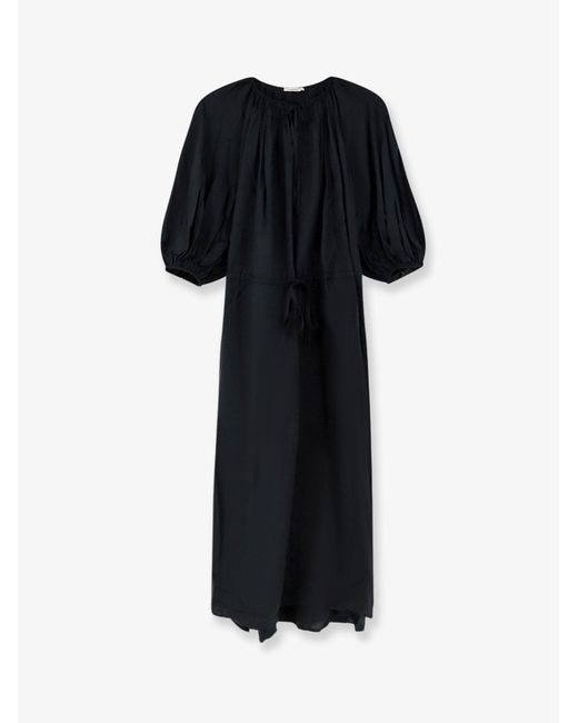 LAMRONS Black Dress Modal Silk