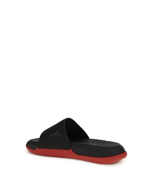 Christian Louboutin White Easy Breezy Slippers for men