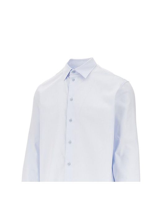 Emporio Armani White Poplin Shirt for men