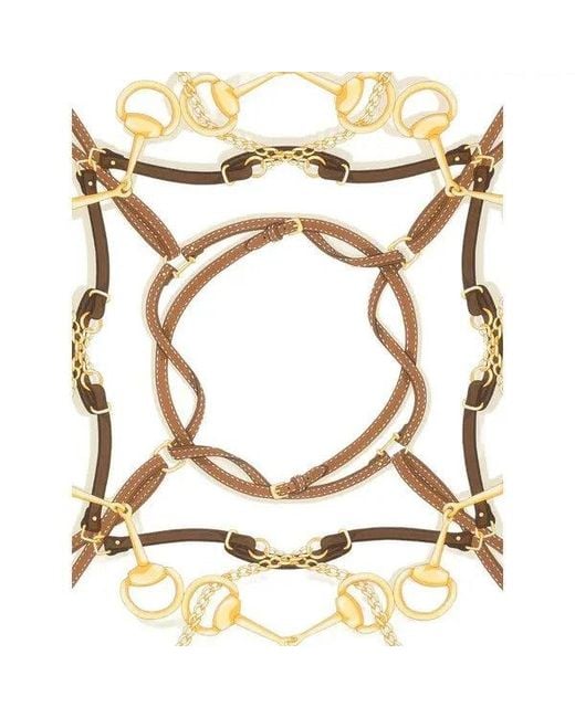 Gucci Metallic Silk Foulard
